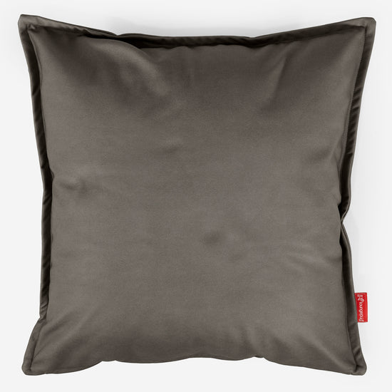 Extra Große Dekokissen / Sofa Kissenbezug 70 x 70cm - Veganes Leder Grau 01