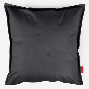 Extra Große Dekokissen / Sofa Kissenbezug 70 x 70cm - Veganes Leder Schwarz