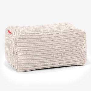 Kleiner Fußhocker - Cord Elfenbein