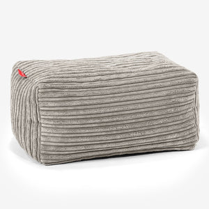Kleiner Fußhocker - Cord Nerzfarben