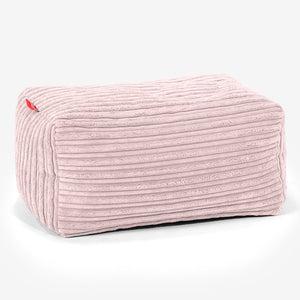 Kleiner Fußhocker - Cord Rosa