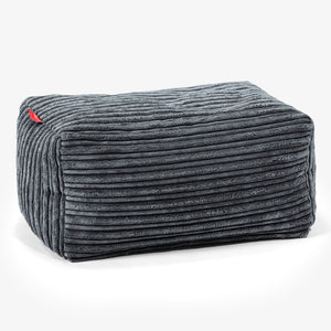 Kleiner Fußhocker - Cord Schiefergrau