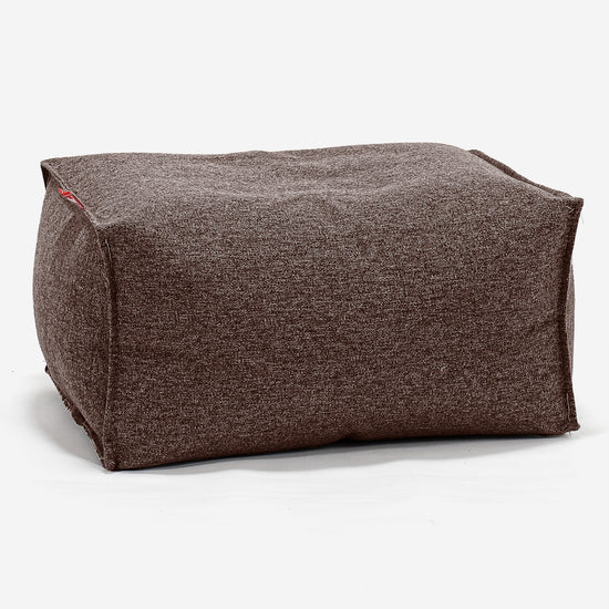 Fußhocker Pouf - Interalli Wolle Braun 01