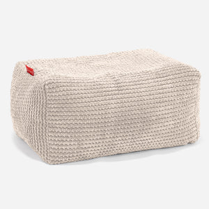 Kleiner Fußhocker - Pom-Pom Creme