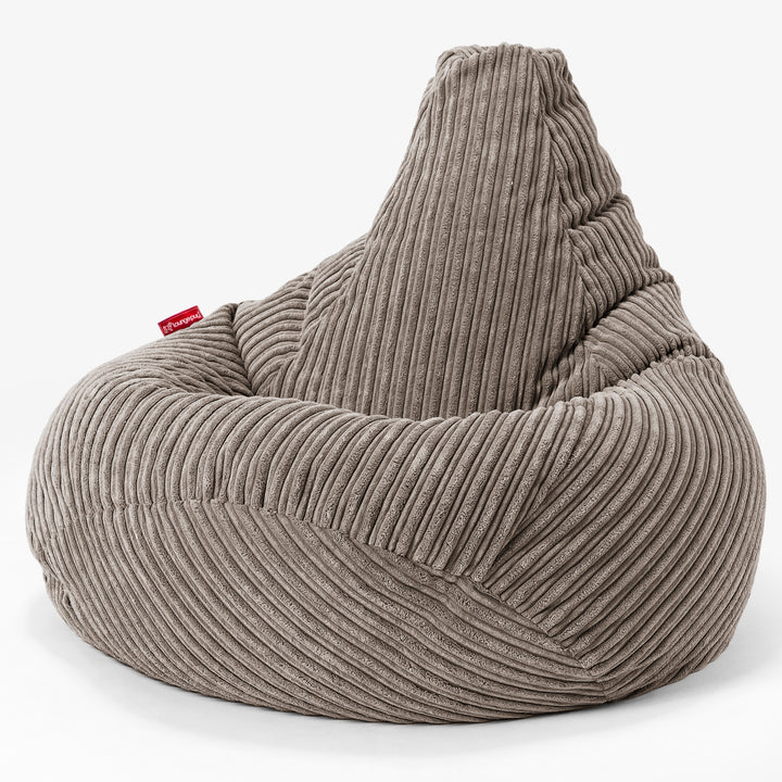 Gaming Sitzsack Sessel - Cord Beigegrau 02