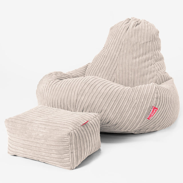 Ultra Lux Gaming Sitzsack -  Cord Creme 02