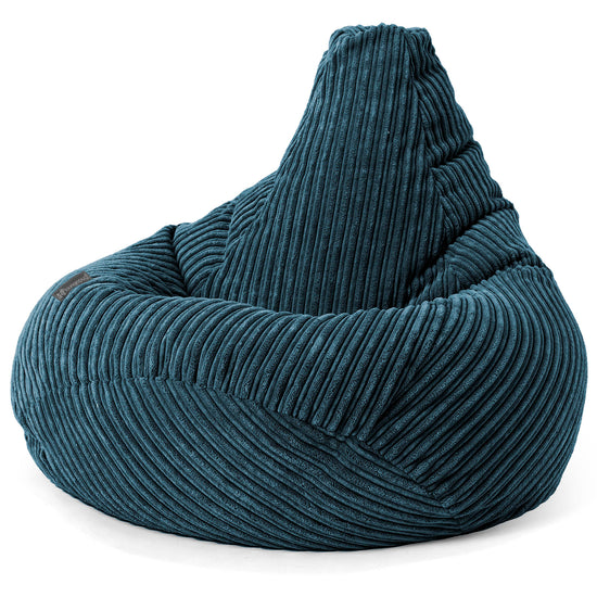 Gaming Sitzsack Sessel - Cord Marineblau 02