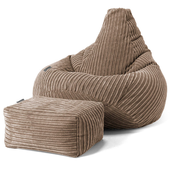 Gaming Sitzsack Sessel - Cord Mocca 01