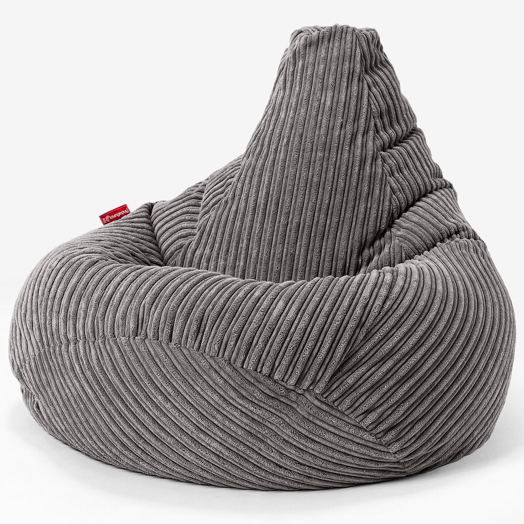 Gaming Sitzsack Sessel - Cord Schiefergrau 02