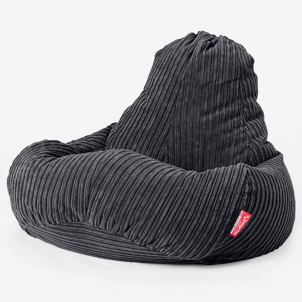 Ultra Lux Gaming Sitzsack -  Cord Schwarz 01