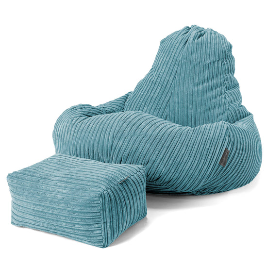 Ultra Lux Gaming Sitzsack -  Cord Türkis 02