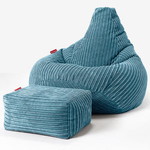 Gaming Sitzsack Sessel - Cord Türkis
