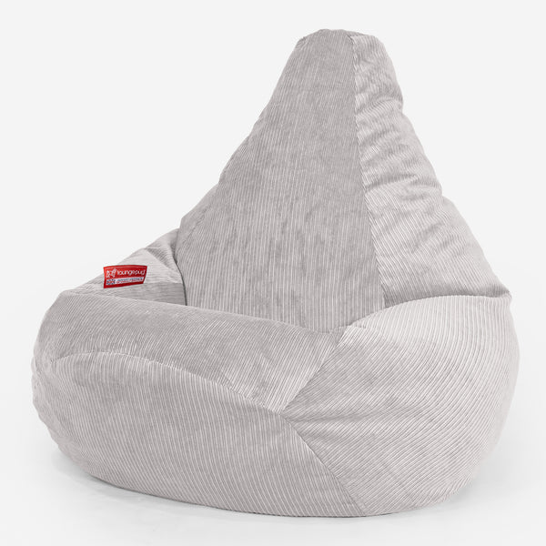Gaming Sitzsack Sessel - Nadelstreifencord Stein 01