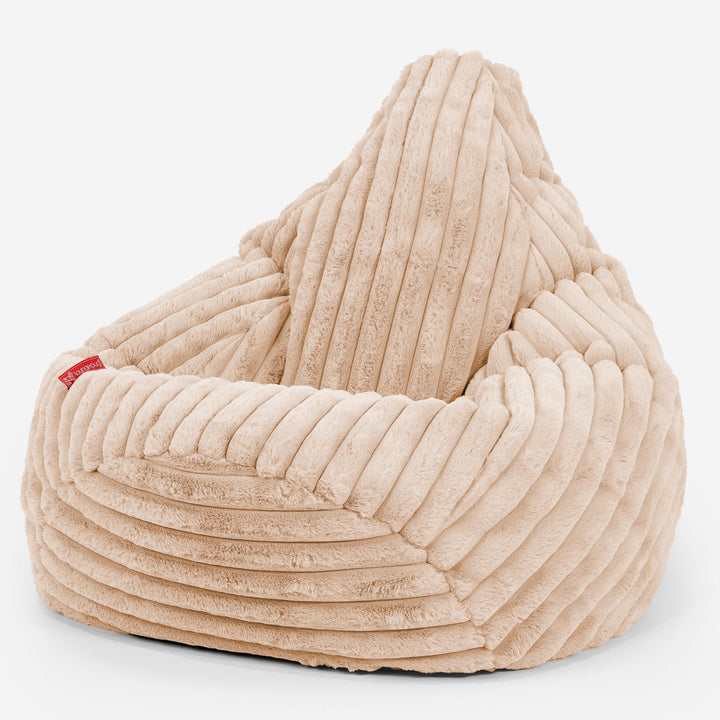 Gaming Sitzsack Sessel - Ultra Plüsch Cord Pfirsich 02