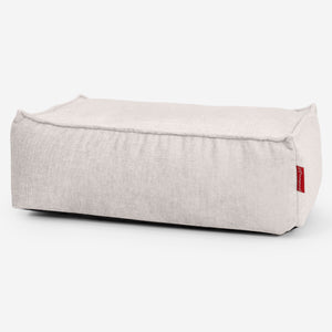 Groß Fußhocker - Chenille Creme