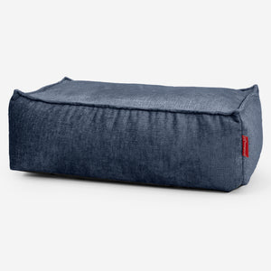 Groß Fußhocker - Chenille Marineblau
