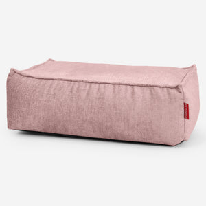 Groß Fußhocker - Chenille Pink