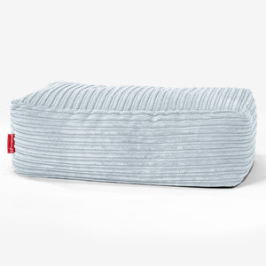 Groß Fußhocker - Cord Baby Blau