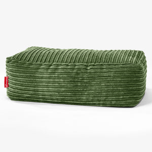 Groß Fußhocker - Cord Nadelwaldgrün