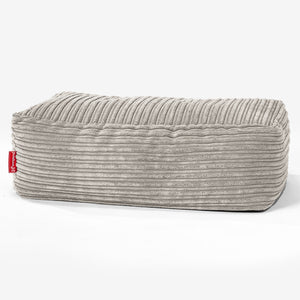 Groß Fußhocker - Cord Nerzfarben