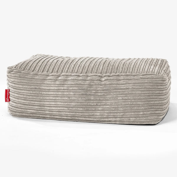 CloudSac 100 Memory-Schaum Fußhocker - Cord Nerzfarben 01