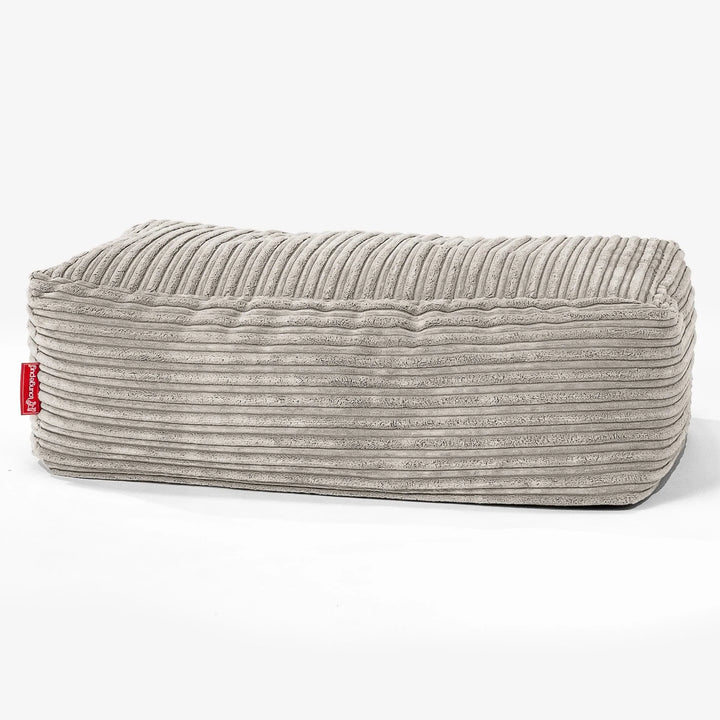 CloudSac 100 Memory-Schaum Fußhocker - Cord Nerzfarben 01