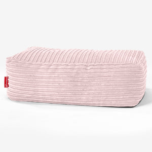 Groß Fußhocker - Cord Rosa