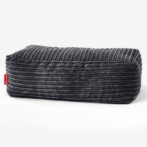 Groß Fußhocker - Cord Schwarz
