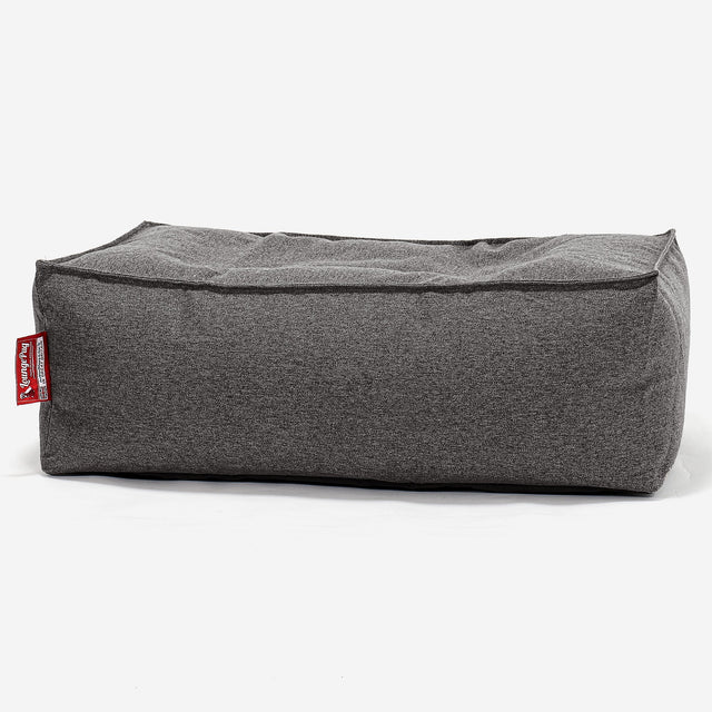 CloudSac 100 Memory-Schaum Fußhocker - Interalli Wolle Grau 01