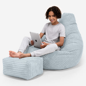 Kinder Gaming Sitzsack 6-14 Jahre - Cord Baby Blau