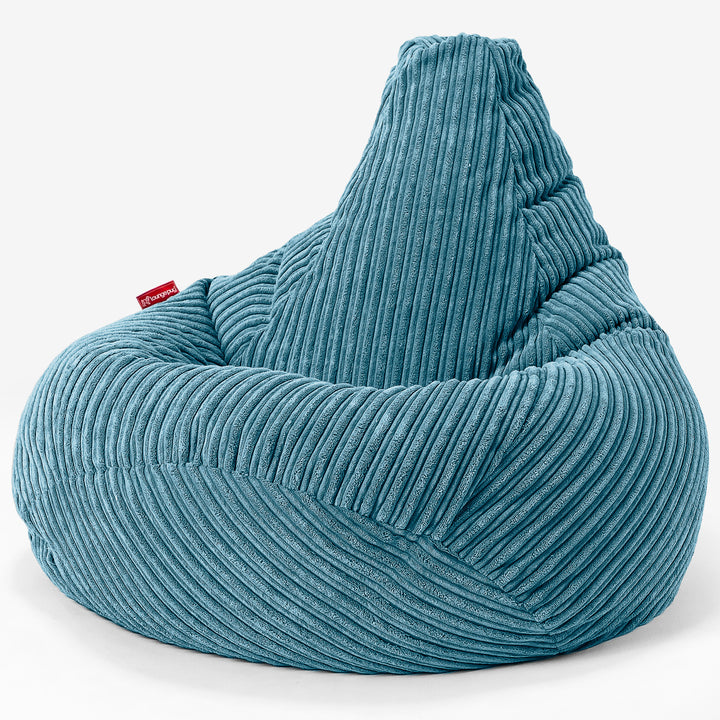 Kinder Gaming Sitzsack 6-14 Jahre - Cord Türkis 02