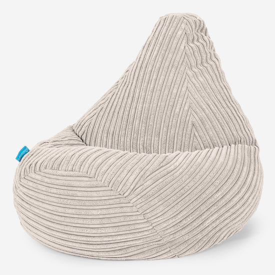 Kinder Gaming Sitzsack Sessel 1-5 Jahre - Cord Elfenbein_02