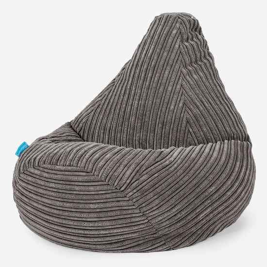 Kinder Gaming Sitzsack Sessel 1-5 Jahre - Cord Graphitgrau_02