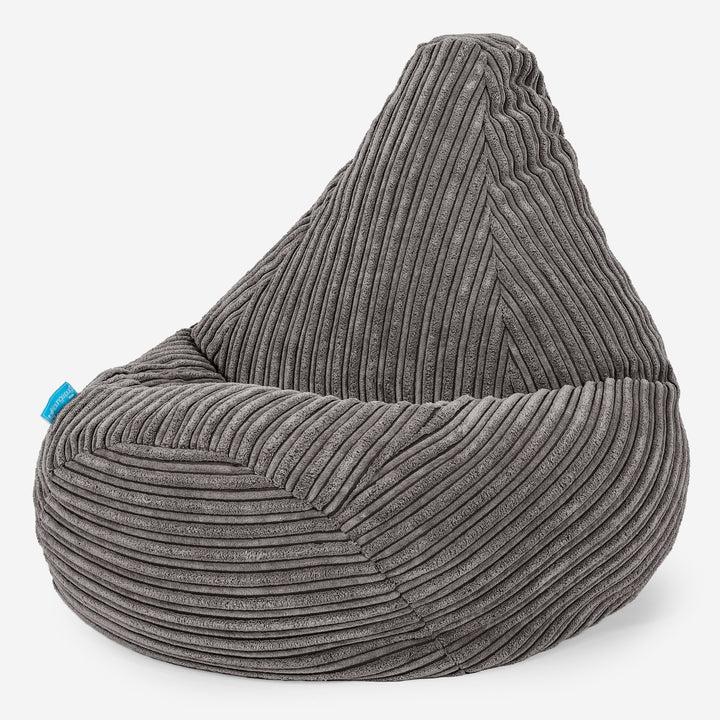 Kinder Gaming Sitzsack Sessel 1-5 Jahre - Cord Graphitgrau_02