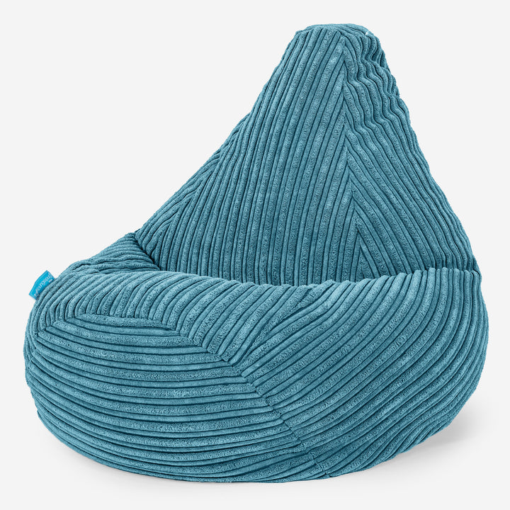 Kinder Gaming Sitzsack Sessel 1-5 Jahre - Cord Türkis_02