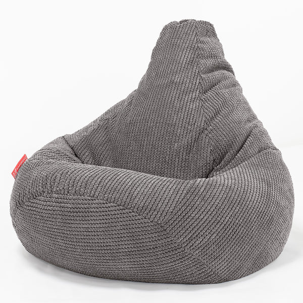 Kinder Gaming Sitzsack 6-14 Jahre - Pom-Pom Anthrazit 01