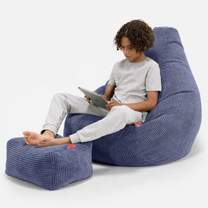 Kinder Gaming Sitzsack 6-14 Jahre - Pom-Pom Lila