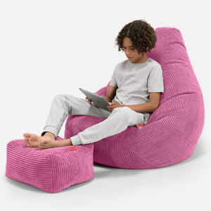Kinder Gaming Sitzsack 6-14 Jahre - Pom-Pom Pink