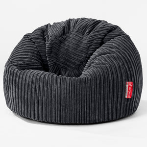 Klassicher Kindersessel Sitzsack 1-5 jahren - Cord Schwarz