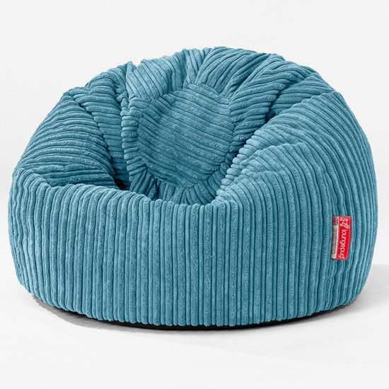 Klassicher Kindersessel Sitzsack 1-5 jahren - Cord Türkis_01