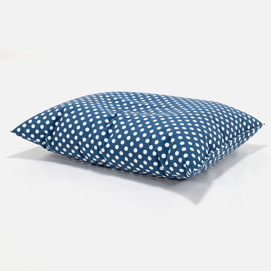 Kinder Sitzkissen - Druck Blau Getupft 02