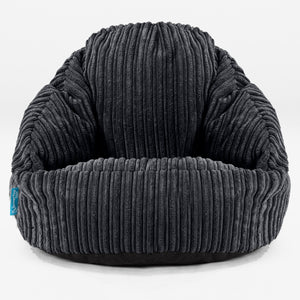 Bubble Kinder-Sitzsack Sessel 1-3 jahren - Cord Schwarz