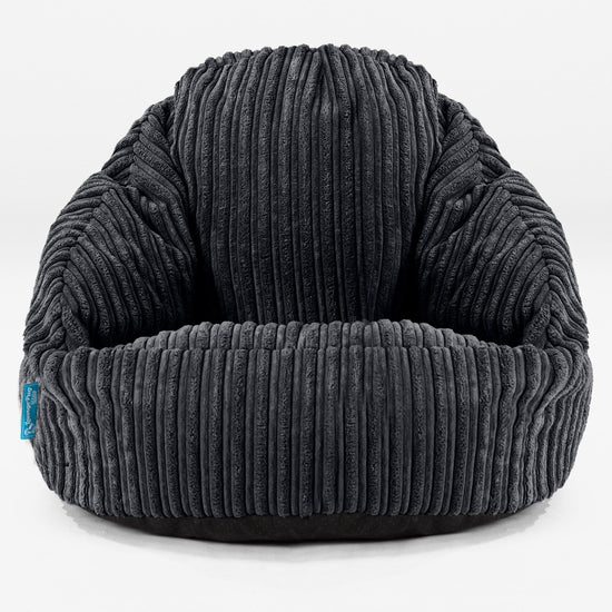 Bubble Kinder-Sitzsack Sessel 1-3 jahren - Cord Schwarz_01