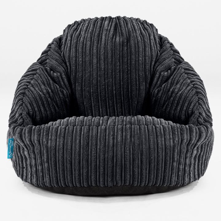 Bubble Kinder-Sitzsack Sessel 1-3 jahren - Cord Schwarz_01