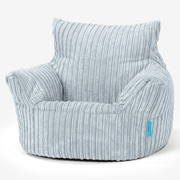Klein Kindersessel Sitzsack 1-3 jahren - Cord Baby Blau_01