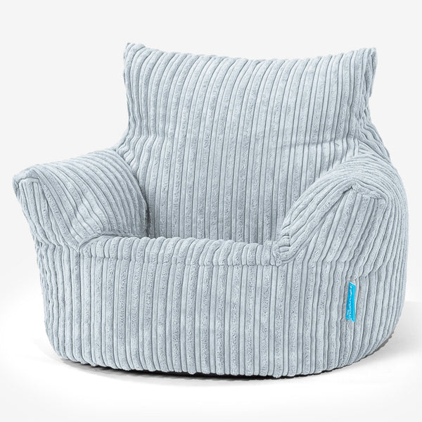 Klein Kindersessel Sitzsack 1-3 jahren - Cord Baby Blau 01