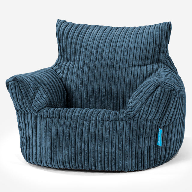 Klein Kindersessel Sitzsack 1-3 jahren - Cord Marineblau_01