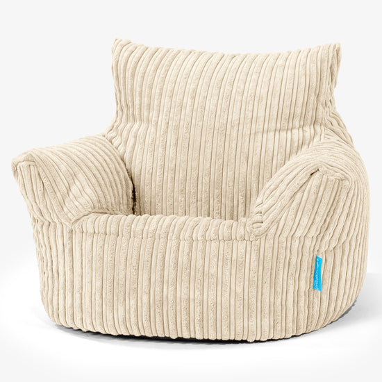Klein Kindersessel Sitzsack 1-3 jahren - Cord Creme 01