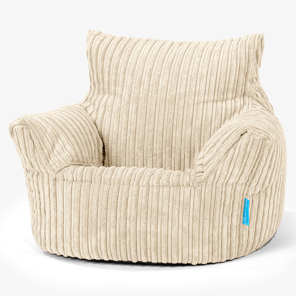 Klein Kindersessel Sitzsack 1-3 jahren - Cord Creme 01