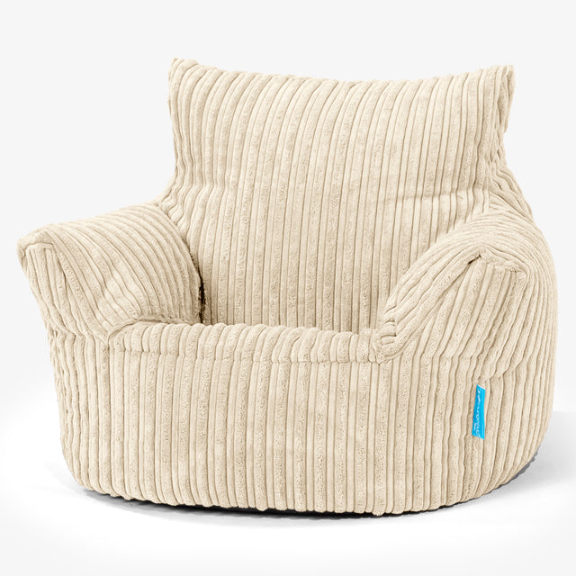 Klein Kindersessel Sitzsack 1-3 jahren - Cord Creme 01